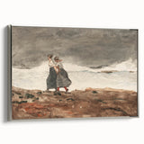 Stormy Realism Art Print | Danger by Winslow Homer | Coastal Scene
