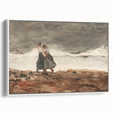 Stormy Realism Art Print | Danger by Winslow Homer | Coastal Scene