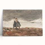 Stormy Realism Art Print | Danger by Winslow Homer | Coastal Scene
