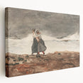 Stormy Realism Art Print | Danger by Winslow Homer | Coastal Scene