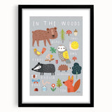 Boys Room Wall Art – Woodland Animals Kids Wall Art Prints