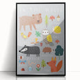 Boys Room Wall Art – Woodland Animals Kids Wall Art Prints