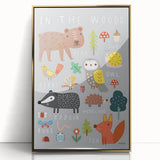 Boys Room Wall Art – Woodland Animals Kids Wall Art Prints