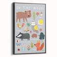 Boys Room Wall Art – Woodland Animals Kids Wall Art Prints