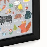 Boys Room Wall Art – Woodland Animals Kids Wall Art Prints