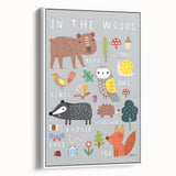 Boys Room Wall Art – Woodland Animals Kids Wall Art Prints