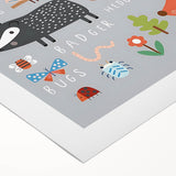 Boys Room Wall Art – Woodland Animals Kids Wall Art Prints