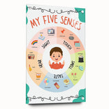 ABC Alphabet Canvas Art - Five Senses Educational Chart