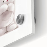 Fluffy Bunny Nursery Canvas Prints - Kids Room Art Decor