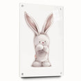Fluffy Bunny Nursery Canvas Prints - Kids Room Art Decor