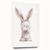 Fluffy Bunny Nursery Canvas Prints - Kids Room Art Decor