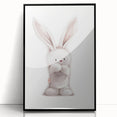 Fluffy Bunny Nursery Canvas Prints - Kids Room Art Decor