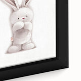 Fluffy Bunny Nursery Canvas Prints - Kids Room Art Decor