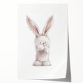 Fluffy Bunny Nursery Canvas Prints - Kids Room Art Decor