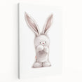 Fluffy Bunny Nursery Canvas Prints - Kids Room Art Decor