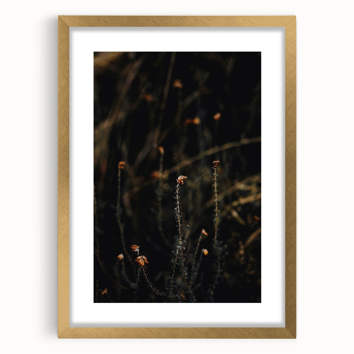 Extra large abstract art print featuring textured autumnal hues on a framed canvas, ideal for living room decor.
