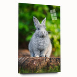 Large abstract wall art in vibrant spring colors on acrylic glass, ideal for bedroom or dining room decor.