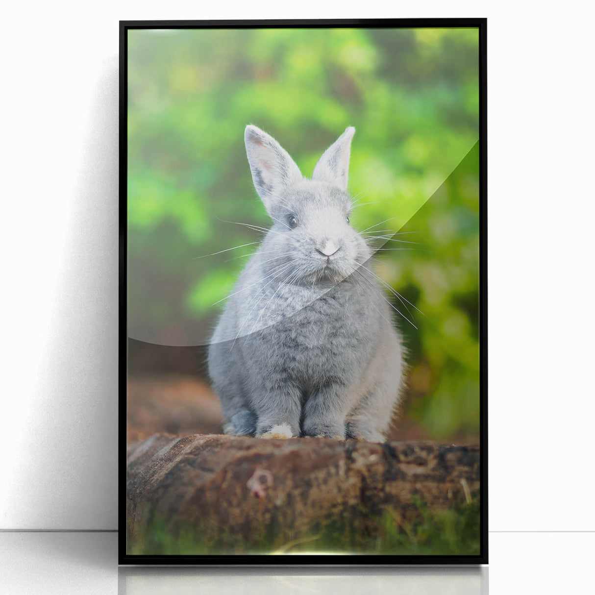 Large abstract wall art featuring spring themes in pastel colors on a framed acrylic, ideal for modern living room decor.