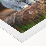 Art deco poster featuring a stylized spring scene in pastel shades on rolled canvas, suitable for dining room decor.