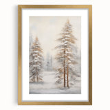 Abstract art print depicting winter, in textured white and blue tones on a large framed canvas, ideal for living room decor.