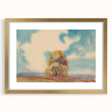 Modern Wall Art – Vibrant Autumn Tree with Minimalist Design