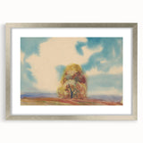 Modern Wall Art – Vibrant Autumn Tree with Minimalist Design