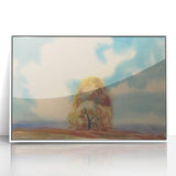 Modern Wall Art – Vibrant Autumn Tree with Minimalist Design