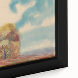 Modern Wall Art – Vibrant Autumn Tree with Minimalist Design