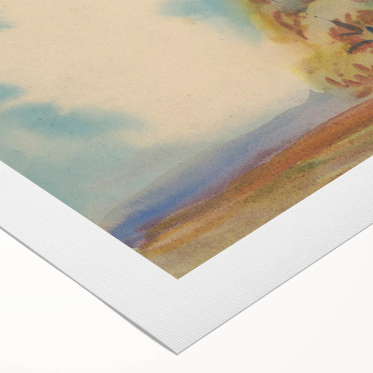 Modern Wall Art – Vibrant Autumn Tree with Minimalist Design