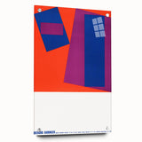 Modern Wall Art: Abstract Geometric Design – Bold Mid-Century Colors