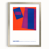 Modern Wall Art: Abstract Geometric Design – Bold Mid-Century Colors