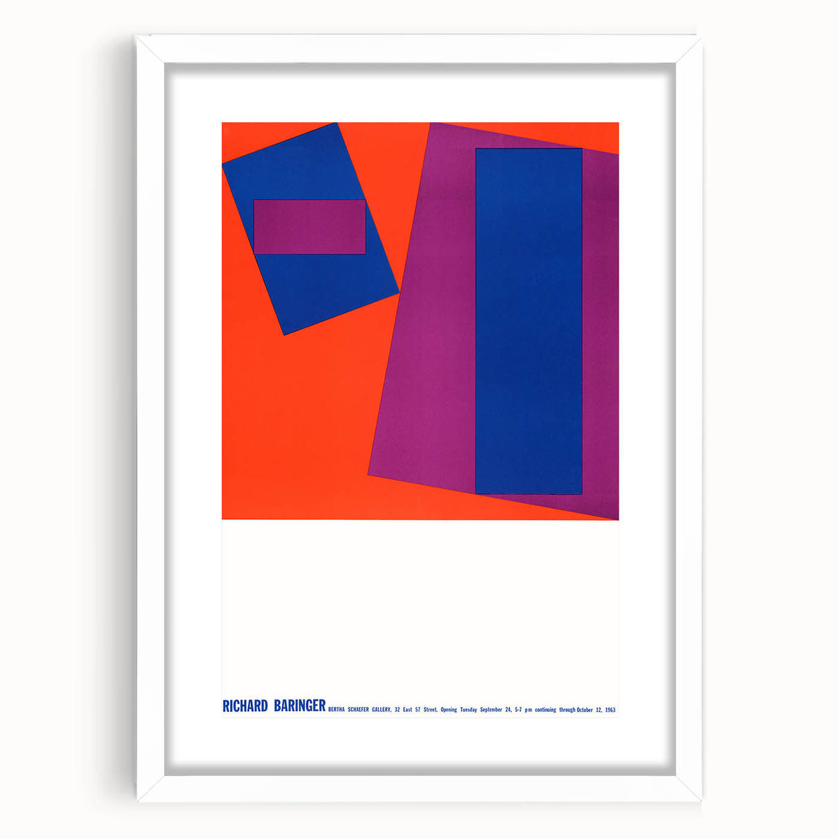 Modern Wall Art: Abstract Geometric Design – Bold Mid-Century Colors