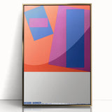 Modern Wall Art: Abstract Geometric Design – Bold Mid-Century Colors
