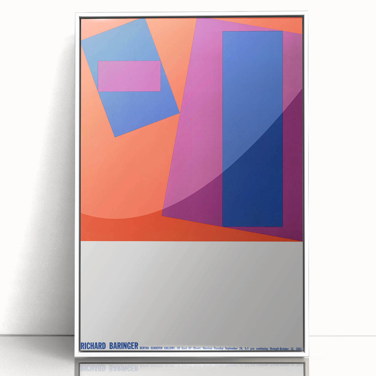 Modern Wall Art: Abstract Geometric Design – Bold Mid-Century Colors