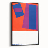 Modern Wall Art: Abstract Geometric Design – Bold Mid-Century Colors
