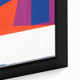 Modern Wall Art: Abstract Geometric Design – Bold Mid-Century Colors