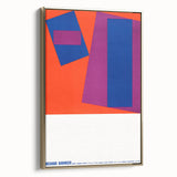 Modern Wall Art: Abstract Geometric Design – Bold Mid-Century Colors