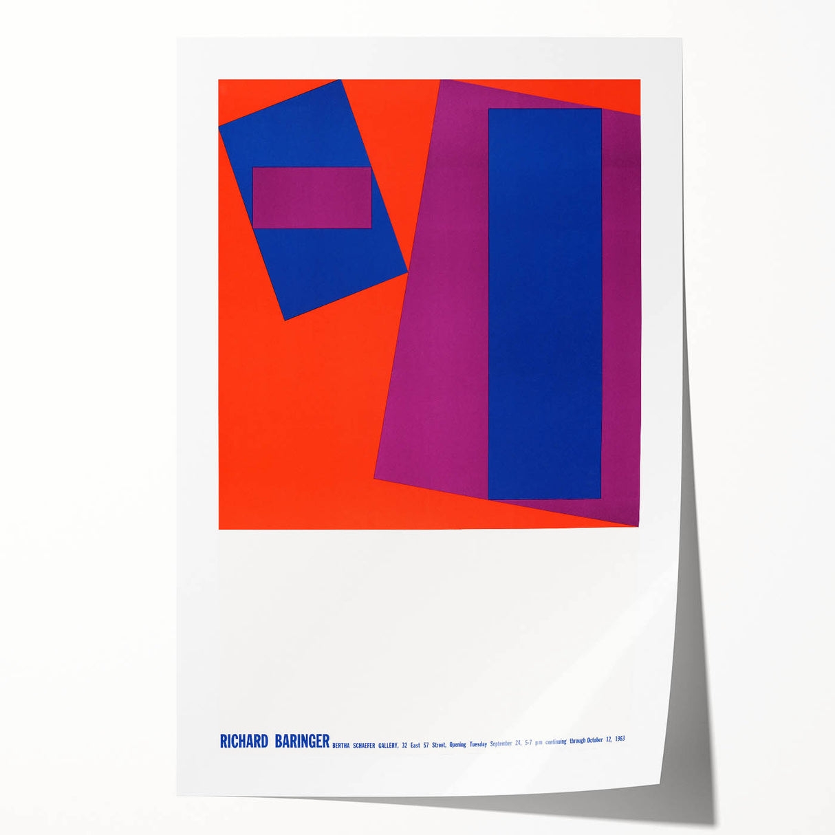Modern Wall Art: Abstract Geometric Design – Bold Mid-Century Colors