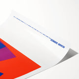 Modern Wall Art: Abstract Geometric Design – Bold Mid-Century Colors