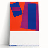 Modern Wall Art: Abstract Geometric Design – Bold Mid-Century Colors