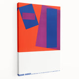 Modern Wall Art: Abstract Geometric Design – Bold Mid-Century Colors