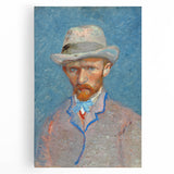 Van Gogh’s 1887 Self-Portrait with Gray Hat: Impressionist Art