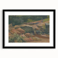 Modern Wall Art – Tranquil Landscape with Rocks and Stream