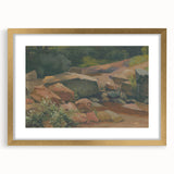 Modern Wall Art – Tranquil Landscape with Rocks and Stream