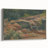 Modern Wall Art – Tranquil Landscape with Rocks and Stream