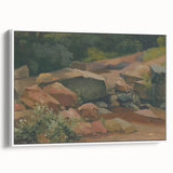 Modern Wall Art – Tranquil Landscape with Rocks and Stream