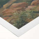 Modern Wall Art – Tranquil Landscape with Rocks and Stream