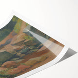 Modern Wall Art – Tranquil Landscape with Rocks and Stream