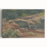 Modern Wall Art – Tranquil Landscape with Rocks and Stream