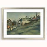 Modern Wall Art – Suburban Landscape with Expressive Brushstrokes